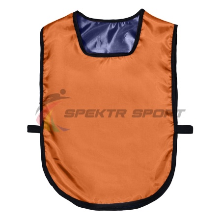 Купить Манишка футбольная двусторонняя универсальная Spektr Sport оранжево-синяя в Ветлуге 
